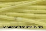 CTB962 15 inches 2*4mm tube olive jade beads