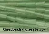 CTB965 15 inches 2*4mm tube green aventurine jade beads