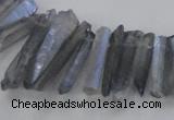 CTD1625 Top drilled 4*15mm - 6*35mm sticks plated quartz beads