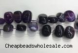 CTD2122 Top drilled 15*25mm - 18*25mm freeform agate beads