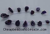 CTD2502 Top drilled 15*20mm - 25*35mm freeform druzy agate beads