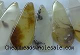 CTD2708 15.5 inches 10*25mm - 18*50mm freeform montana agate beads