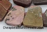 CTD3507 Top drilled 15*20mm - 25*30mm freeform rhodochrosite beads