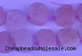 CTD3891 Top drilled 12*16mm - 13*17mm freeform morganite beads