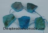 CTD764 Top drilled 25*30mm - 30*35mm freeform agate beads