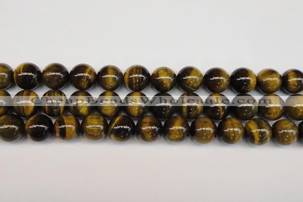 CTE1215 15.5 inches 16mm round AB grade yellow tiger eye beads