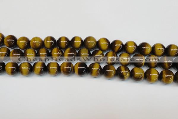 CTE1236 15.5 inches 10mm round A+ grade yellow tiger eye beads