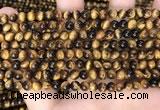 CTE2157 15.5 inches 5mm round yellow tiger eye gemstone beads