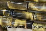 CTE2246 15.5 inches 5*14mm tube yellow tiger eye beads wholesale