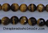CTE423 15.5 inches 10mm faceted round yellow tiger eye beads