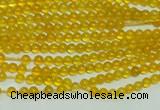 CTG111 15.5 inches 2mm round tiny yellow agate beads wholesale