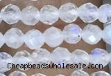 CTG1482 15.5 inches 3mm faceted round white moonstone beads