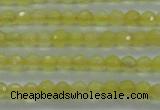 CTG406 15.5 inches 2mm faceted round tiny dyed candy jade beads