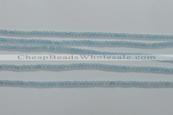 CTG408 15.5 inches 2mm faceted round tiny dyed candy jade beads