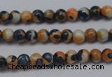 CTG452 15.5 inches 3mm round tiny dyed rain flower stone beads
