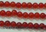 CTG52 15.5 inches 2mm round grade AA tiny red agate beads wholesale
