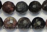 CTO33 15.5 inches 12mm faceted round natural tourmaline beads