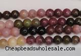 CTO372 15.5 inches 6mm round natural tourmaline gemstone beads