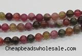 CTO60 15.5 inches 4mm round natural tourmaline gemstone beads