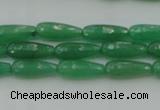 CTR07 15.5 inches 6*16mm faceted teardrop green aventurine beads