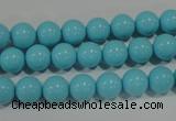 CTU1213 15.5 inches 10mm round synthetic turquoise beads