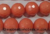 CTU1327 15.5 inches 16mm faceted round synthetic turquoise beads