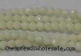 CTU1441 15.5 inches 3mm faceted round synthetic turquoise beads