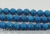 CTU1622 15.5 inches 8mm round synthetic turquoise beads