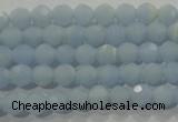 CTU1741 15.5 inches 4mm faceted round synthetic turquoise beads