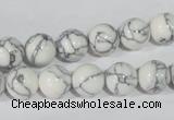 CTU1783 15.5 inches 8mm round synthetic turquoise beads
