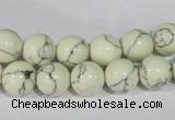 CTU1794 15.5 inches 10mm round synthetic turquoise beads