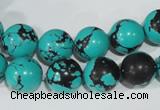 CTU1805 15.5 inches 12mm round synthetic turquoise beads