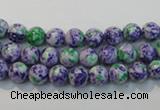 CTU2151 15.5 inches 6mm round synthetic turquoise beads