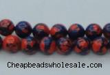 CTU230 16 inches 8mm round imitation turquoise beads wholesale