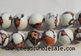 CTU2305 15.5 inches 14mm round synthetic turquoise beads