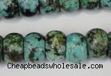 CTU2471 15.5 inches 10*14mm rondelle African turquoise beads wholesale
