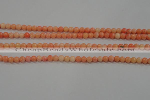 CTU2631 15.5 inches 4mm round synthetic turquoise beads