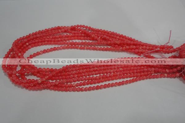 CTU2730 15.5 inches 4mm round synthetic turquoise beads