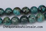 CTU428 15.5 inches 10mm round African turquoise beads wholesale