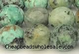 CTU526 15 inches 8mm faceted round African turquoise beads