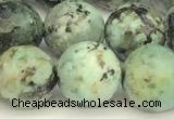 CTU527 15 inches 10mm faceted round African turquoise beads