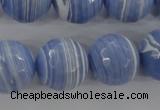 CTU927 15.5 inches 18mm faceted round synthetic turquoise beads