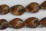CTW62 15.5 inches 13*18mm twisted oval jasper gemstone beads