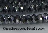 CTZ644 15.5 inches 4*6mm faceted rondelle terahertz beads wholesale