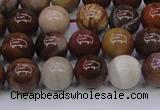 CWJ403 15.5 inches 10mm round wood jasper gemstone beads wholesale