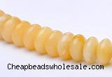 CYJ29 16 inch 4*8mm roundel yellow jade gemstone beads Wholesale