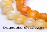 CYJ37 16 inch 12*12mm heart yellow jade gemstone beads Wholesale