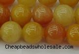 CYJ624 15.5 inches 12mm round yellow jade beads wholesale