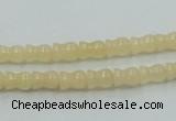 CYJ63 15.5 inches 6*7mm vase-shaped yellow jade gemstone beads wholesale