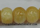 CYJ68 15.5 inches 18*25mm rondelle yellow jade beads wholesale